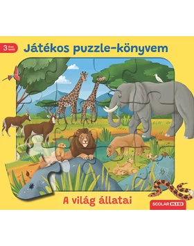 Játékos puzzle-könyvem: A világ állatai