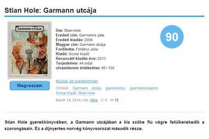 Stian Hole: Garmann utcája az Olvasóterem oldalán
