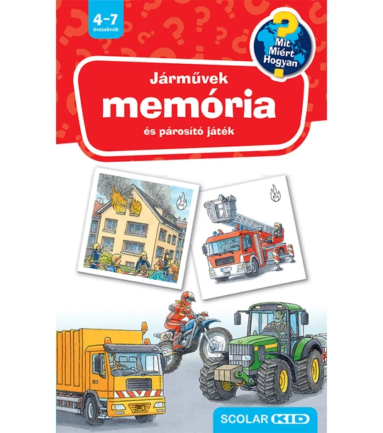 Járművek – Memória- és párosító játék