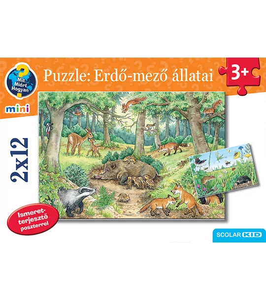 Puzzle: Erdő-mező állatai