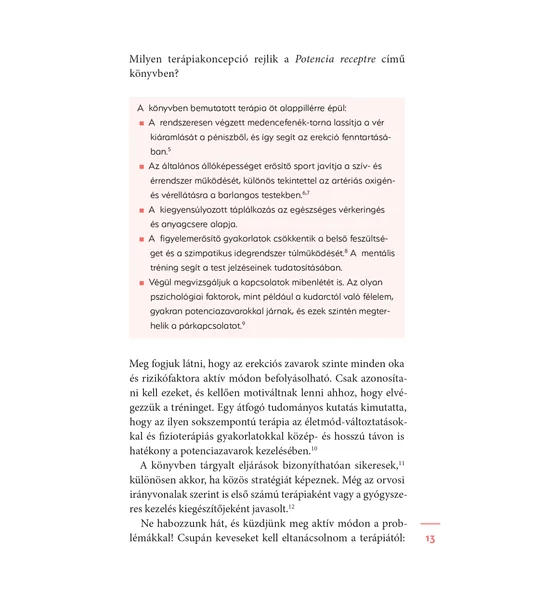 Potencia receptre – Megoldások az öt alappilléren nyugvó módszerrel