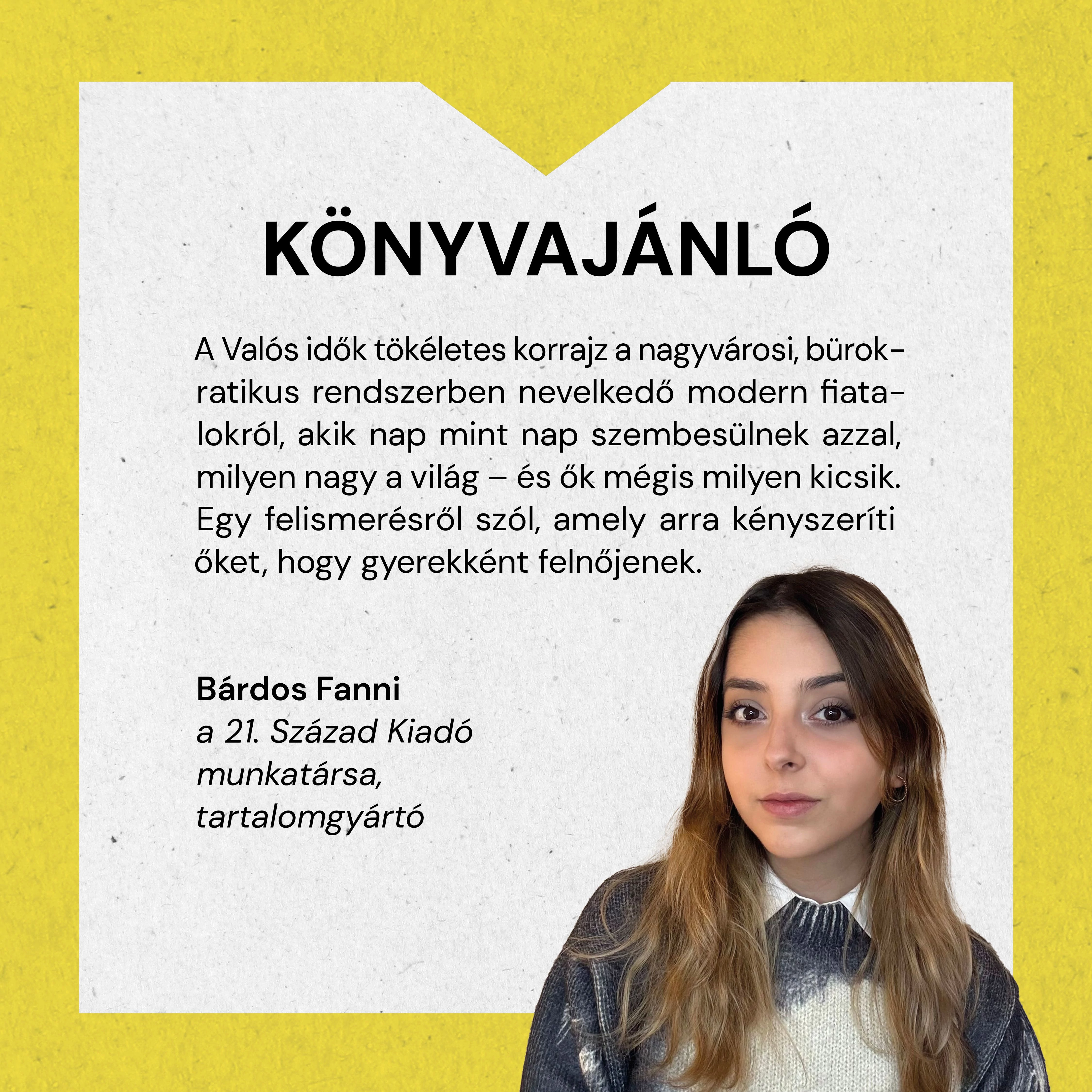 Bárdos Fanni könyvajánlója
